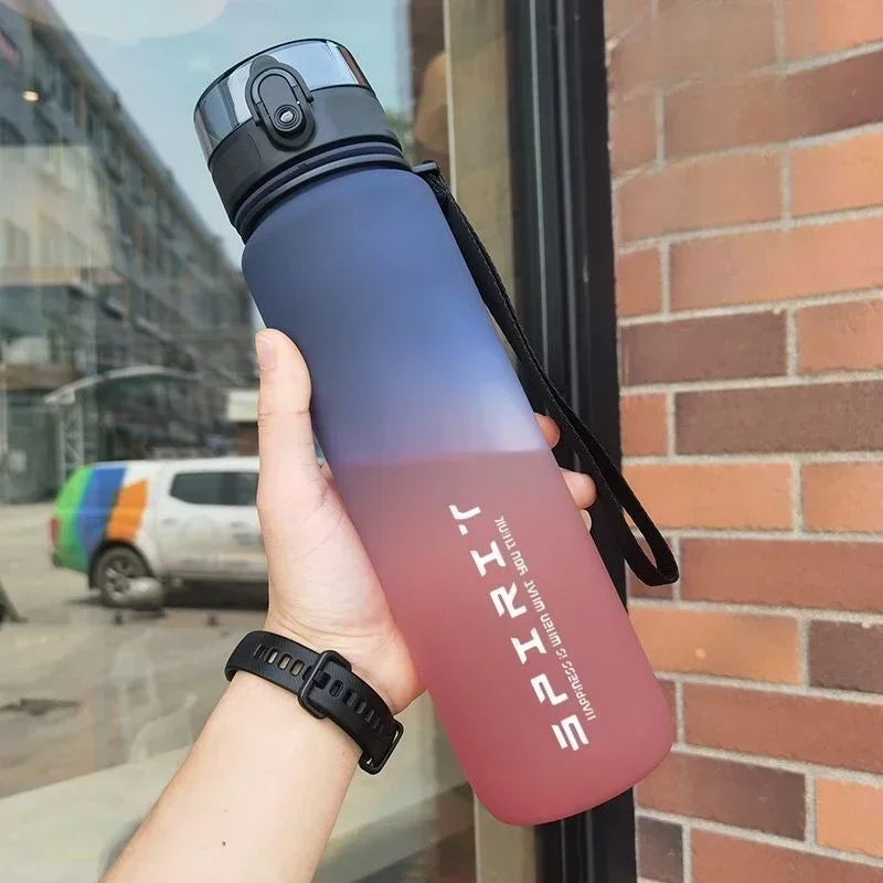 Eco-Friendly Plastic Sports Bottle - Leak-Proof Refillable Water Tumbler (Multiple Sizes)