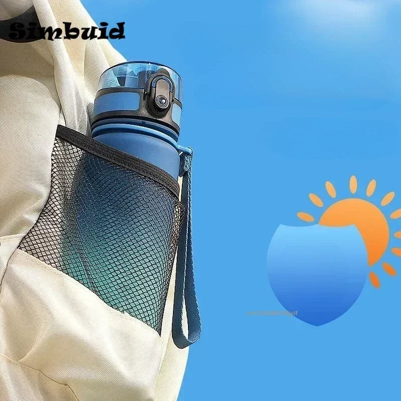 Eco-Friendly Plastic Sports Bottle - Leak-Proof Refillable Water Tumbler (Multiple Sizes)