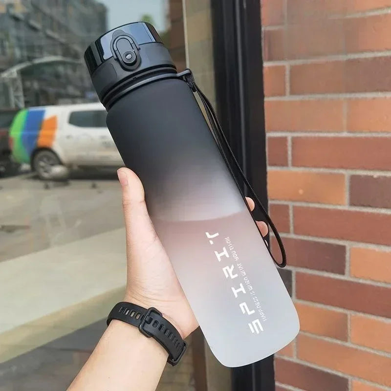 Eco-Friendly Plastic Sports Bottle - Leak-Proof Refillable Water Tumbler (Multiple Sizes)