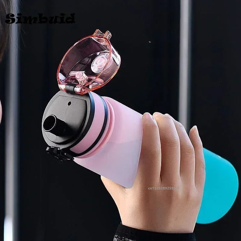 Eco-Friendly Plastic Sports Bottle - Leak-Proof Refillable Water Tumbler (Multiple Sizes)